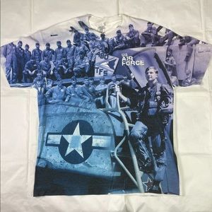 US Air Force All Over Print Vintage Shirt Adult